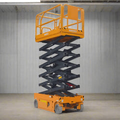 EKKO ES120E Scissor Lift Table Cart - 89" x 45", 700 lb Capacity, 39 ft Lift Height, 6,490 lbs Service Weight