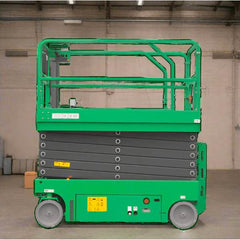 EKKO ES100E-LI Scissor Lift Table Cart - 89" x 45", 700 lb Capacity, 33 ft Lift Height, 6,304 lbs Weight